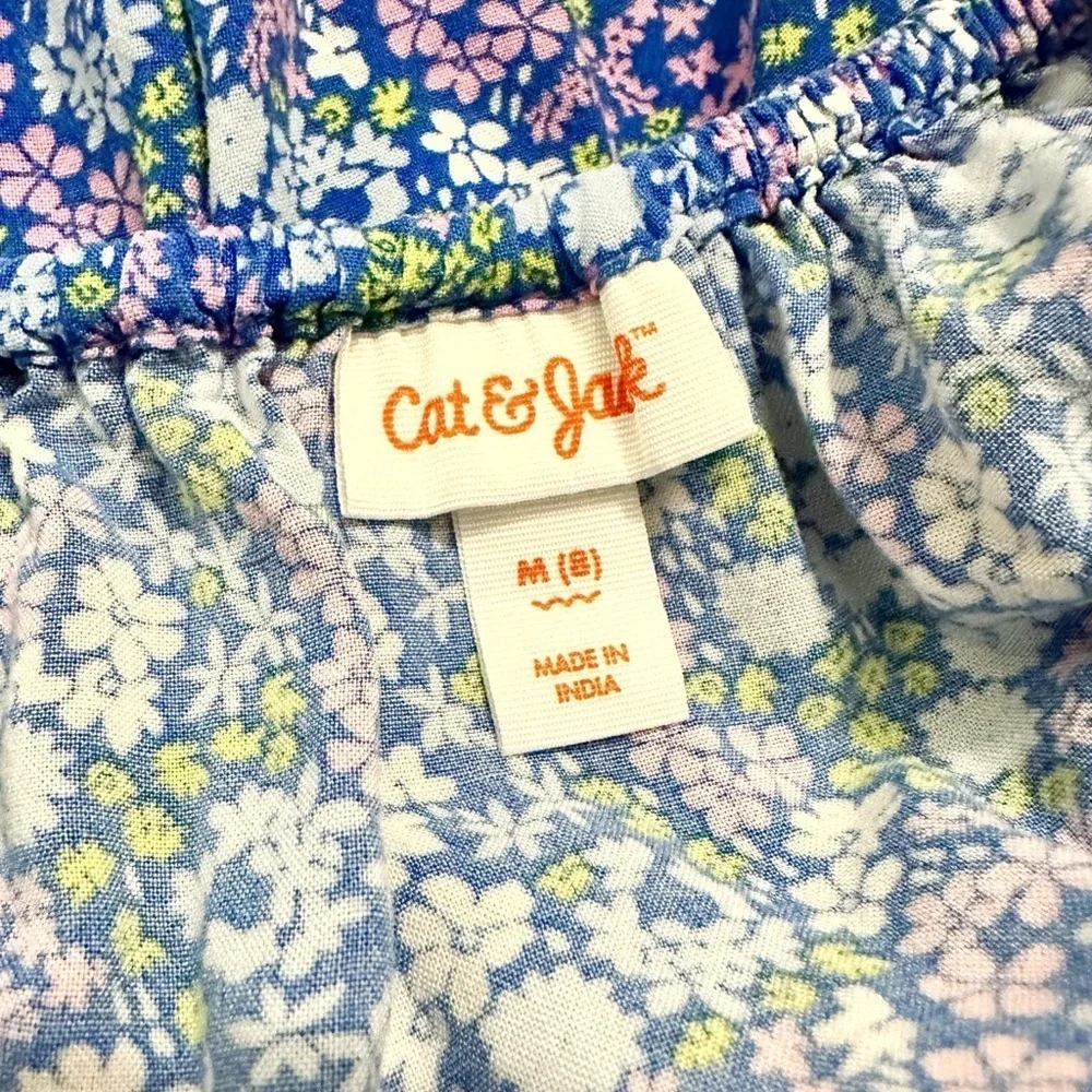 Cat & Jack | Floral Puff Sleeve Dress (M)